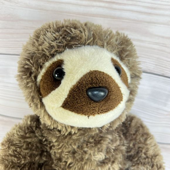 Aurora 14" Sloth Plush - Destination Nation - Super Soft Cute Hands Attach Brown - Picture 4 of 15